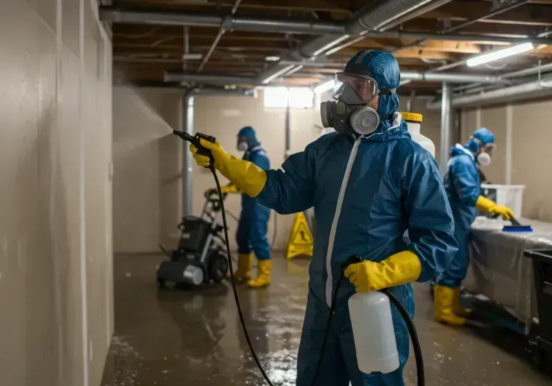 Basement Sanitization and Antimicrobial Treatment process in Orchard Hills, PA